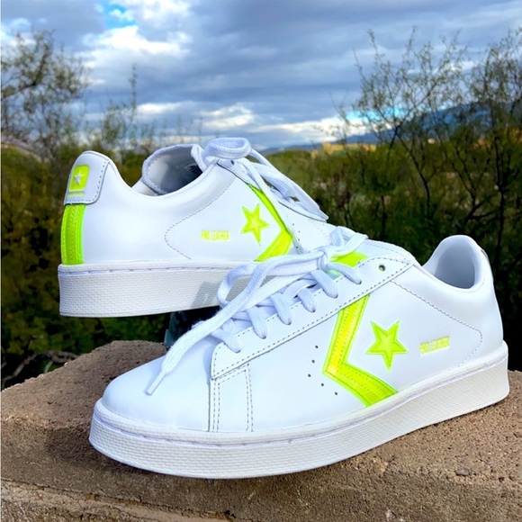 New Pro Leather OX Glow in the Dark Converse Sneakers - Picture 10 of 15
